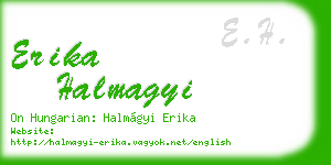 erika halmagyi business card